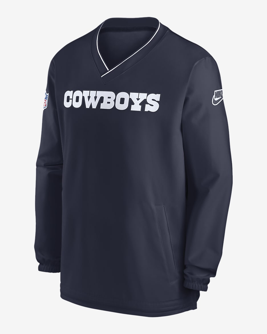 Dallas Cowboys Sideline Men s Nike NFL Long Sleeve Windshirt